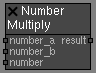 Math Number Multiply node