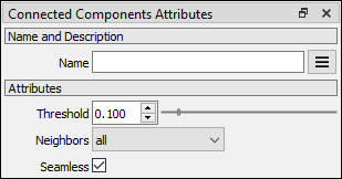Connected Components attributes