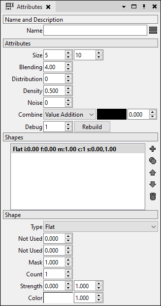 Mesh Filter attributes